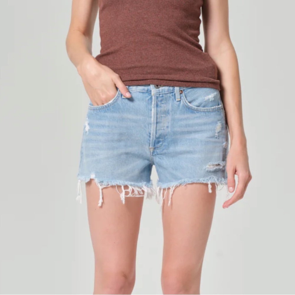 Agolde Parker denim shorts